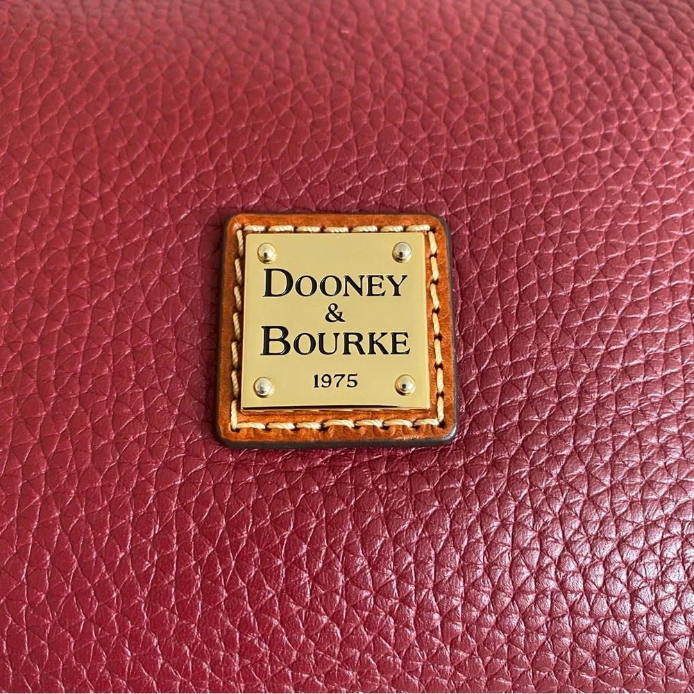 Dooney & Bourke Burgundy brown Leather 2 way briana Tote